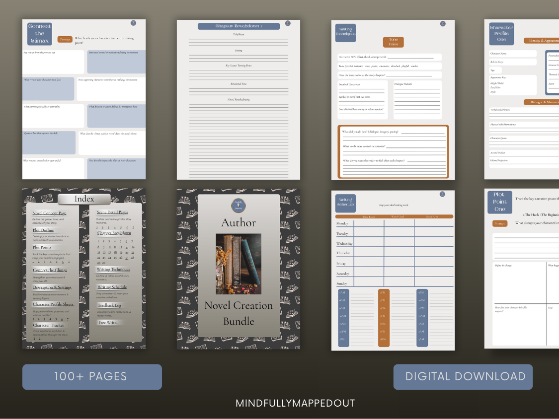 Author Novel Creation Bundle - Fully- Hyperlinked