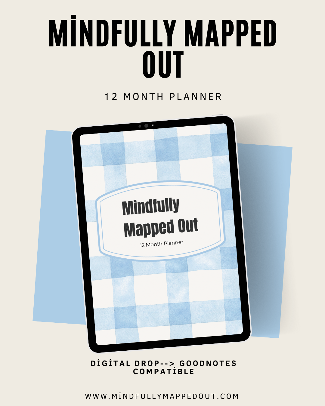 Mindfully Mapped Out 12 - Month Planner: August 2025- July 2026