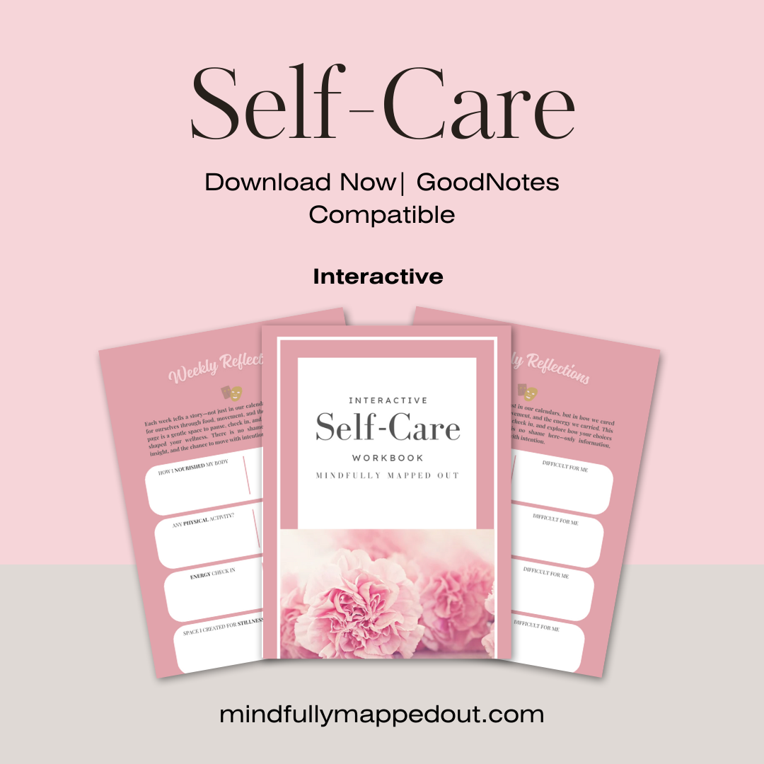 Self-Care Workbook for Burnout, Stress Relief & Emotional Wellness | Digital Mental Health Journal| PDF
