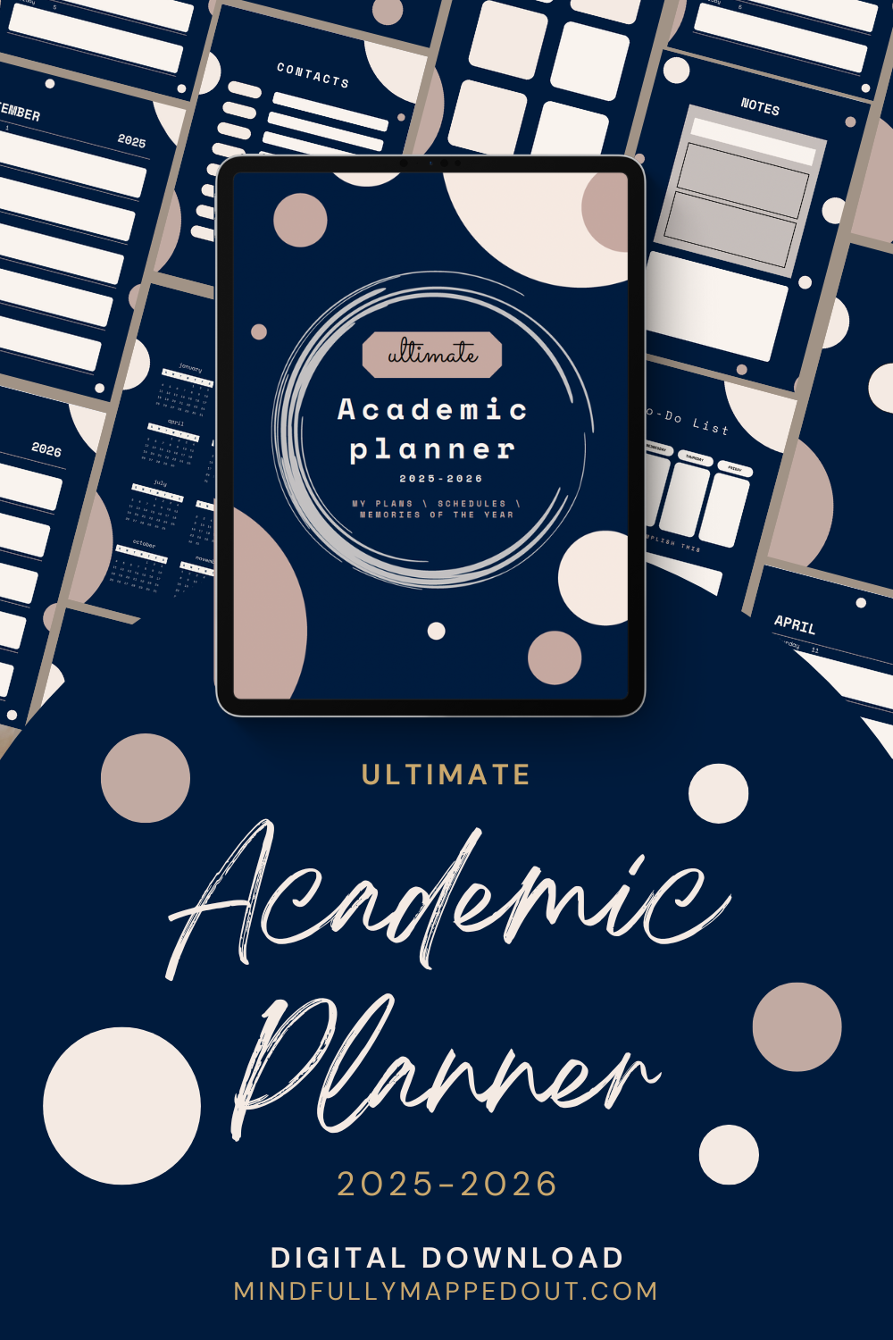 Ultimate Academic Planner 2025–2026 | Monthly & Weekly Layout